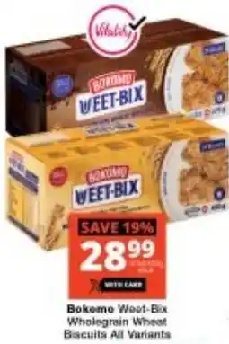 Checkers Bokomo Weet-Bix Wholegrain Wheat Biscuits All Variants offer