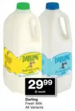 Checkers Darling Fresh Milk All Variants offer