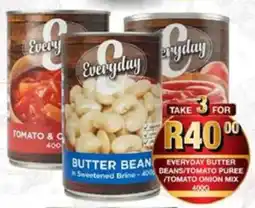 Take 'n Pay Everyday butter beans/ tomato puree/ tomato onion mix offer