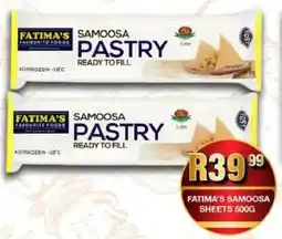 Take 'n Pay Fatima's samoosa sheets offer