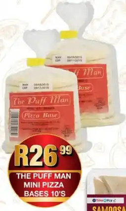 Take 'n Pay The puff man mini pizza bases offer