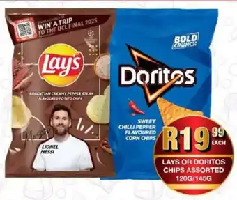 Take 'n Pay Lays or doritos chips assorted offer