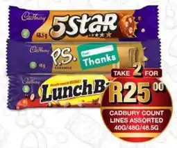 Take 'n Pay Cadbury count lines assorted offer