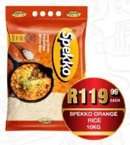 Take 'n Pay Spekko orange rice offer