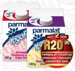 Take 'n Pay Parmalat yogofun drinking yoghurt assorted offer