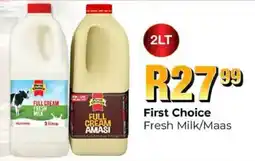 Take 'n Pay First Choice Fresh Milk/ Maas offer