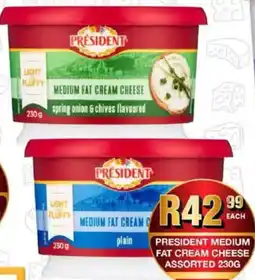 Take 'n Pay President medium fat cream cheese assorted offer