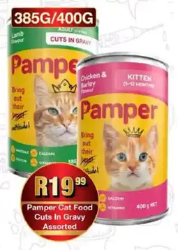 Take 'n Pay Pamper Cat Food Cuts In Gravy Assorted offer