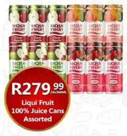 Take 'n Pay Liqui Fruit 100% Juice Cans Assorted offer