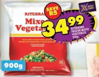 Shoprite Ritebrand frozen mixed vegetables offer