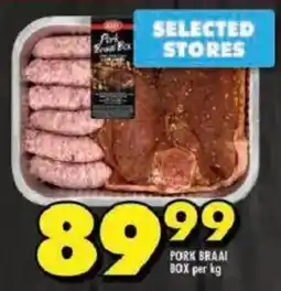 Shoprite Pork braai box offer