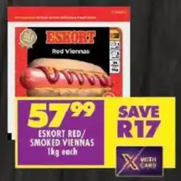 Shoprite Eskort red/ smoked viennas offer