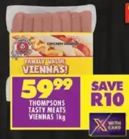 Shoprite Thompsons tasty meats viennas offer