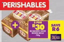 Shoprite Bb bakeries sliced brown bread offer