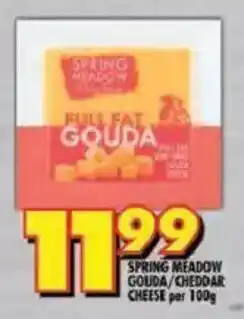 Shoprite Spring meadow gouda/ cheddar cheese offer