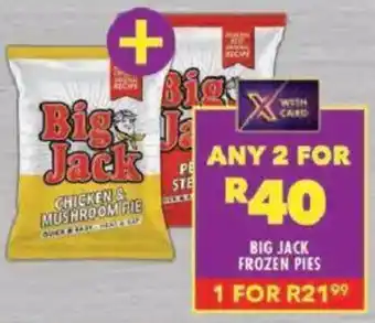 Shoprite Big jack frozen pies offer