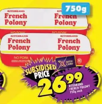 Shoprite Ritebrand French Polony offer