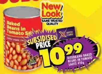 Shoprite Ritebrand baked beans in tomato sauce offer