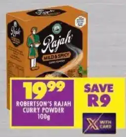 Shoprite Robertson's rajah curry powder offer