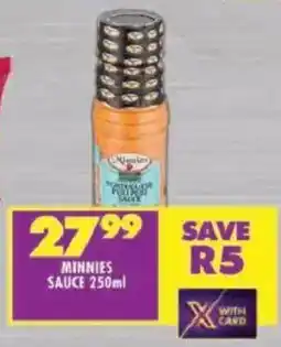 Shoprite Minnies sauce offer