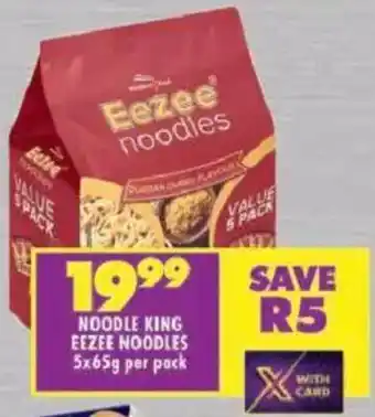 Shoprite Noodle king eezee noodles offer