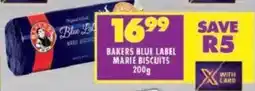 Shoprite Bakers blue label marie biscuits offer