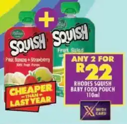 Shoprite Rhodes squish baby food pouch offer