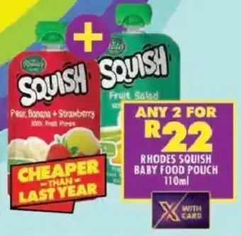Shoprite Rhodes squish baby food pouch offer