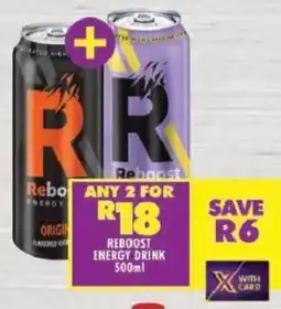 Shoprite Reboost energy drink offer