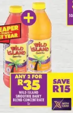 Shoprite Wild island smoothie dairy blend concentrate offer