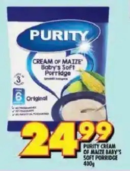 Shoprite Purity cream of maize baby's soft porridge offer