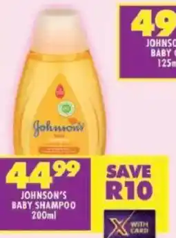 Shoprite Johnson's baby shampoo offer