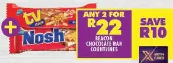 Shoprite Beacon chocolate bar countlines offer