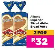Game Albany Superior Sliced White Bread-For 2 x 700g offer
