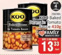 KitKat Cash and Carry Koo Baked Beans in Tomato Sauce offer