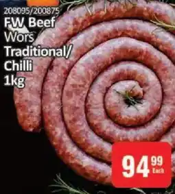 KitKat Cash and Carry FW Beef Wors Traditional/ Chilli offer