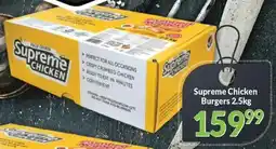 Super Save Supreme Chicken Burgers offer
