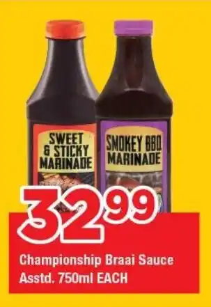 OK Grocer Championship Braai Sauce offer