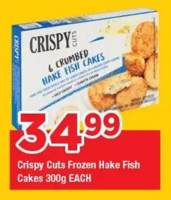 OK Grocer Crispy Cuts Frozen Hake Fish Cakes offer