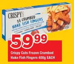 OK Grocer Crispy Cuts Frozen Crumbed Hake Fish Fingers offer