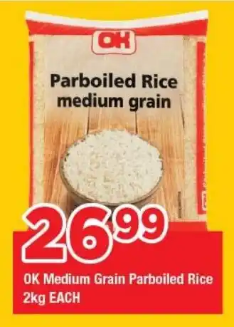 OK Grocer OK Medium Grain Parboiled Rice offer