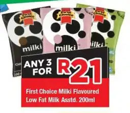 OK Grocer First Choice Milki Flavoured Low Fat Milk offer