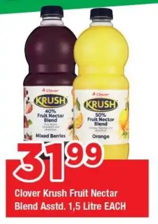 OK Grocer Clover Krush Fruit Nectar Blend offer