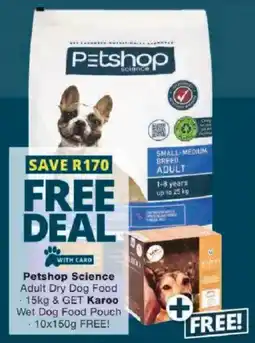 Checkers Petshop Science Adult Dry Dog Food offer
