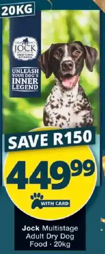 Checkers Jock Multistage Adult Dry Dog Food offer