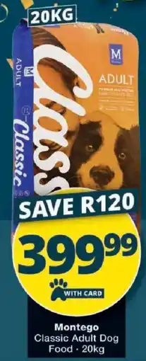 Checkers Montego Classic Adult Dog Food offer