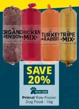 Checkers Primal Raw Frozen Dog Food offer