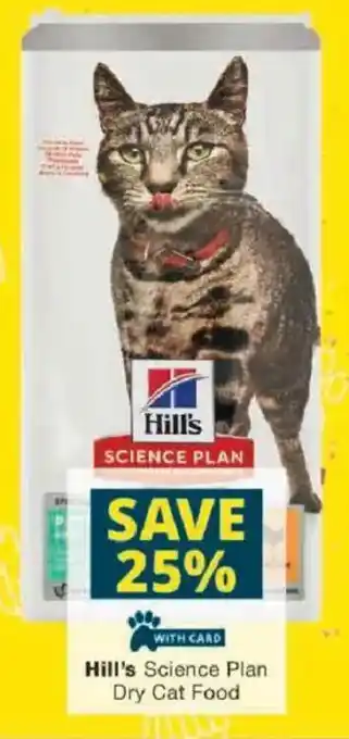 Checkers Hill's Science Plan Dry Cat Food offer