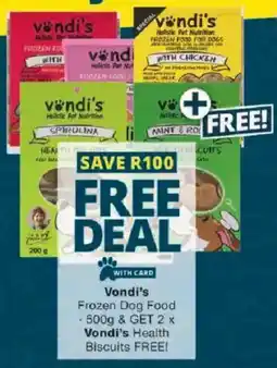 Checkers Vondi's Frozen Dog Food offer
