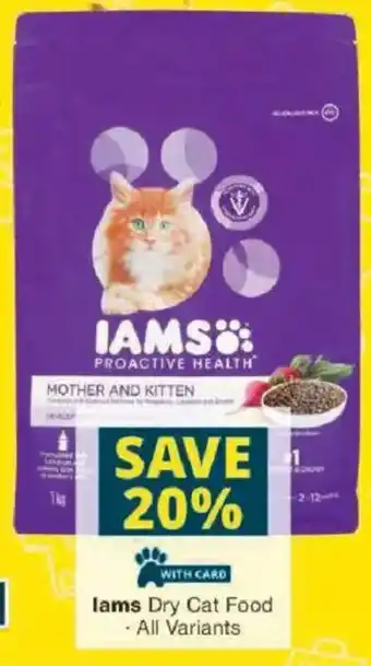 Checkers Iams Dry Cat Food offer